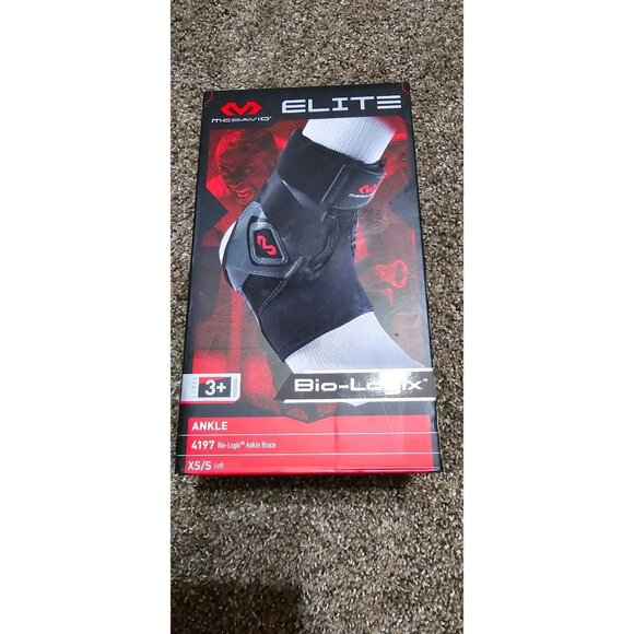 McDavid Elite Bio-Logix Ankle Brace 4197 XS/S Left Foot Black – Open Box - Picture 7 of 13